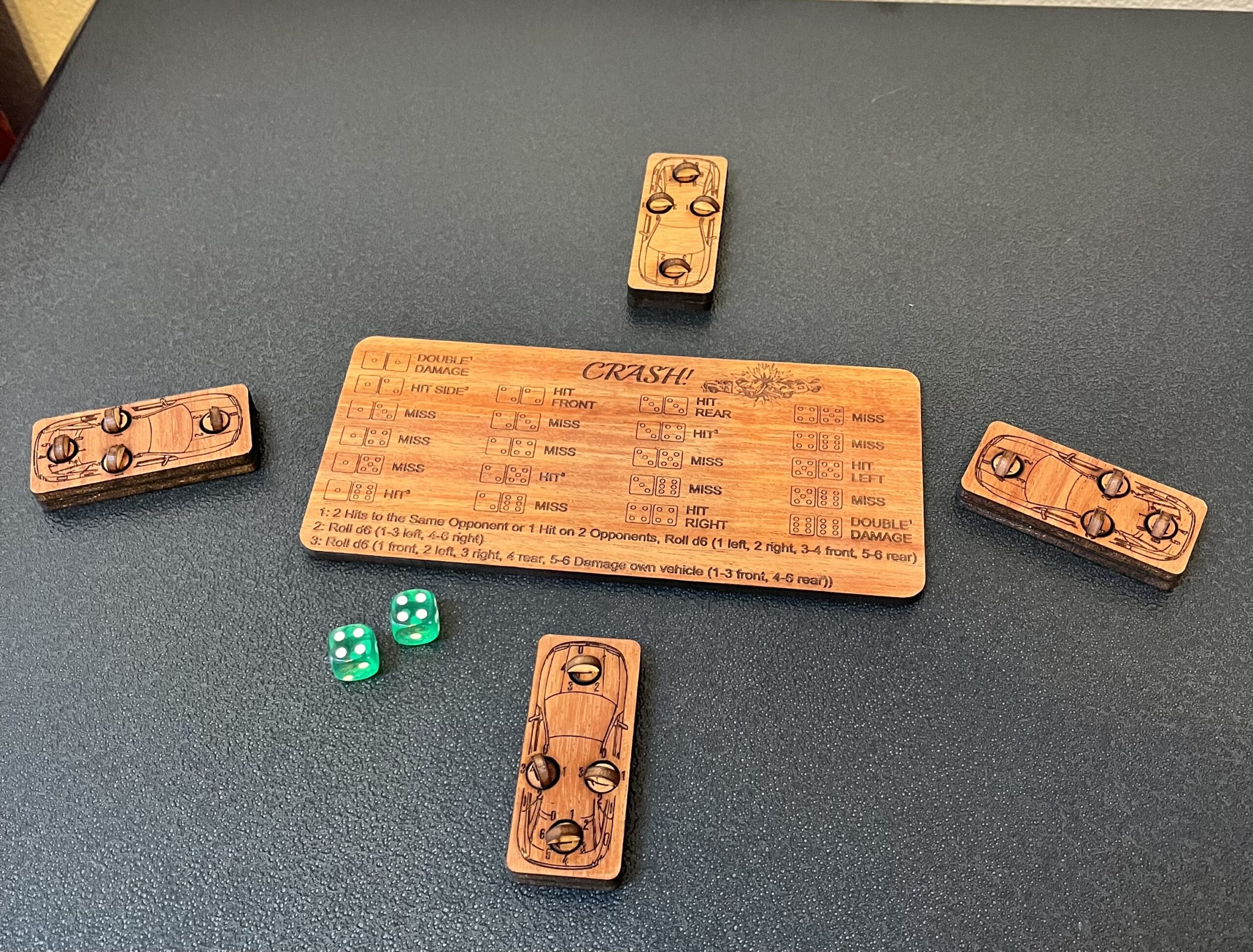 Crash! A Demolition Derby Dice Game